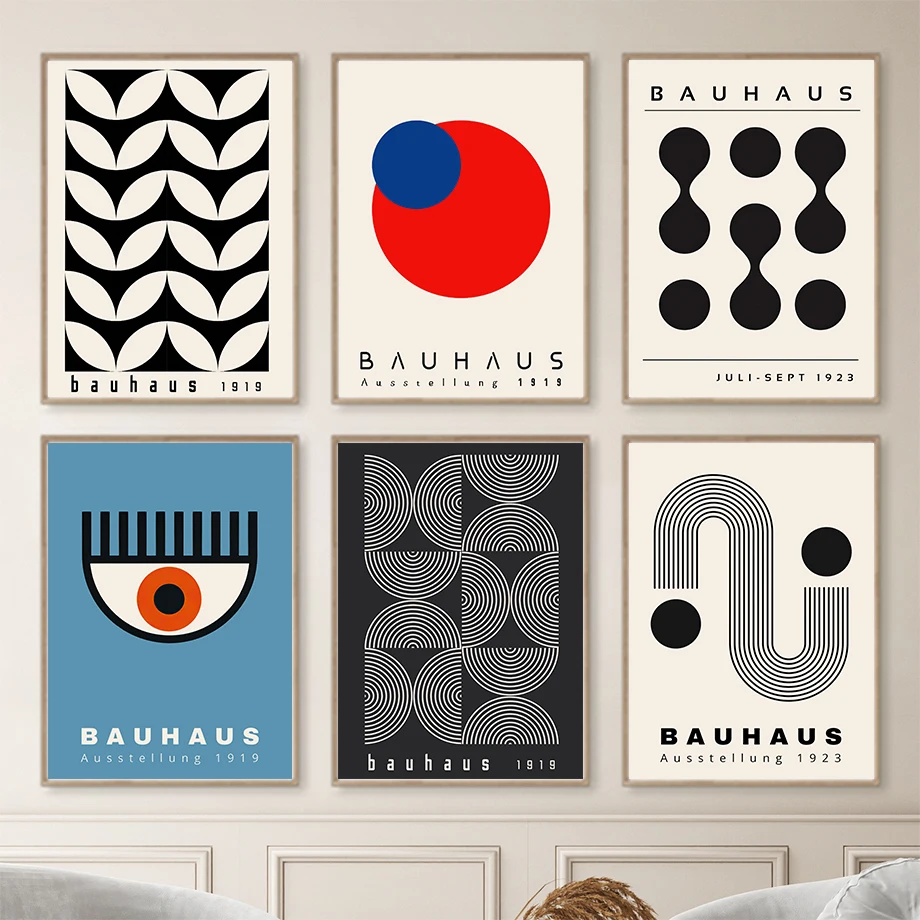Photography Geometry - Multiple sizes 1pc frameless Canvas Painting,Bauhaus
