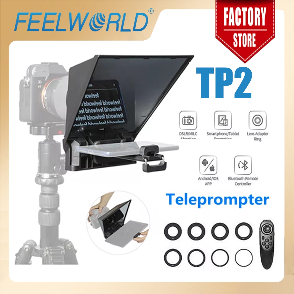 Photography Prompt - FEELWORLD Portable Teleprompter TP2 DSLR Camera