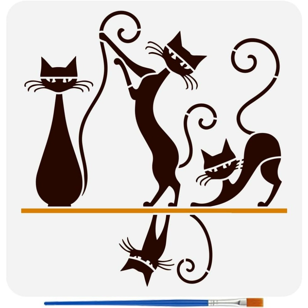 Geometric Cat Pattern Painting - Photography Geometry recension och pris