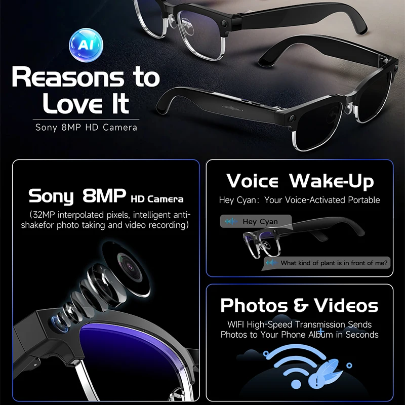 W630 HeyCyan AI Voice Wake-Up  - Photographic Memory recension och pris