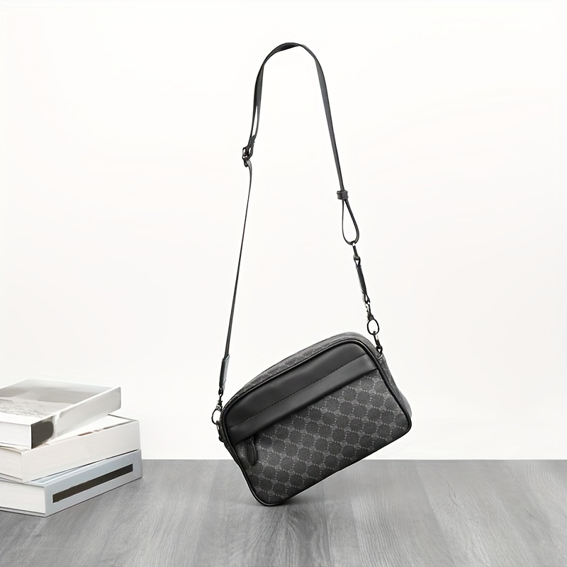 Men Classic Print PU Crossbody - Camera Wrist Strap recension och pris