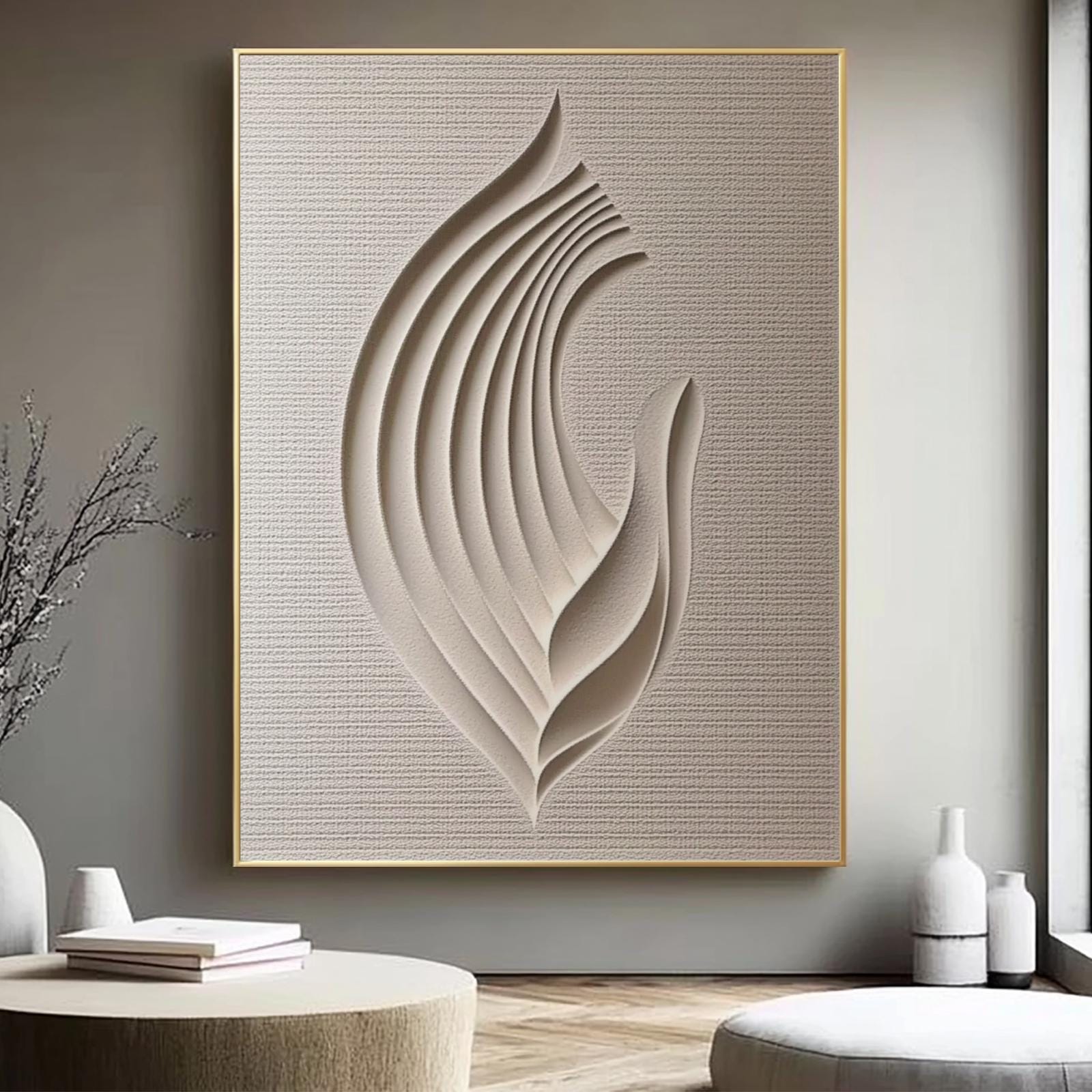 1pc frameless Abstract 3d Reli - Photography Geometry recension och pris